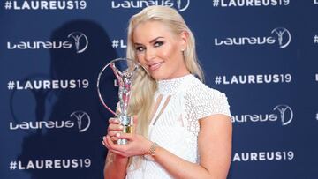 L¨¢grimas de Vonn ante las leyendas: "Am¨¦ el riesgo"