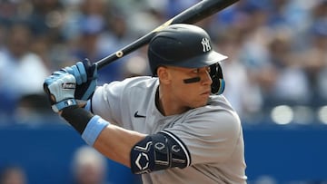 Aaron Judge, outfielder de los New York Yankees en el Rogers Centre.