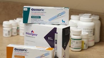 Boxes of Ozempic and Mounjaro, semaglutide and tirzepatide injection drugs used for treating type 2 diabetes and made by Novo Nordisk and Lilly, is seen at a Rock Canyon Pharmacy in Provo, Utah, U.S. March 29, 2023. REUTERS/George Frey