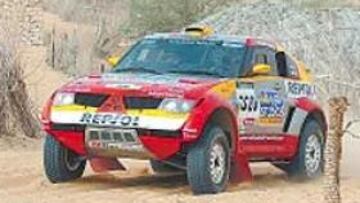 <b>GRAN DAKAR. </b>Roma fue sexto en el último Dakar con el Mitsubishi.