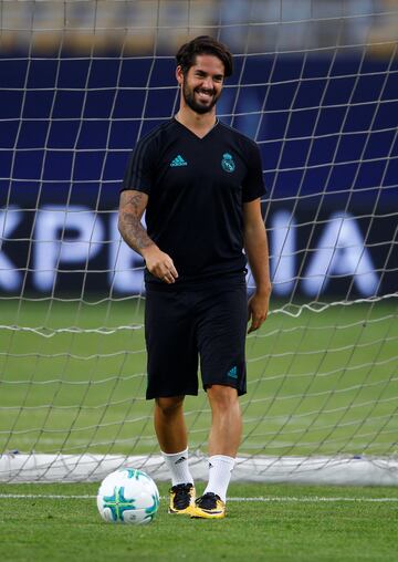 Real Madrid training in Filipo II Stadium in Skopje