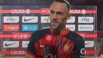 Muriqi, delantero del Mallorca, valorando el 0-0 ante el Athletic en Son Moix.