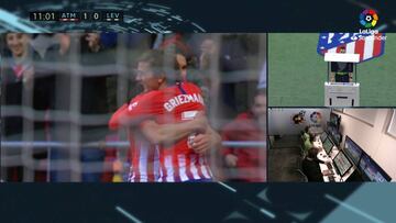 El VAR anuló el gol de Koke por una falta previa de Rodrigo