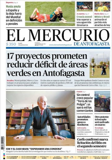 Las portadas de la prensa tras la eliminación de España