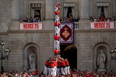 Uno de los grupos de 'Castellers'.