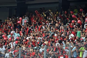 Gran ambiente en la final de la Copa Sudamericana. 