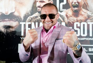 Conor Mcgregor, protagonista de la rueda prensa en el Hotel Hard Rock, presentando la velada de Bare Knuckle Fighting Championship (BKFC) entre Franco Tenaglia y Tony Soto.