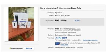PS5: eBay confirma que ha retirado anuncios fraudulentos de PlayStation 5