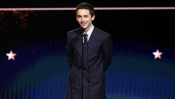 El discurso que nadie vio venir: Chalamet conquista los Critics Choice y declara su amor a Kylie Jenner.. REUTERS/Mario Anzuoni