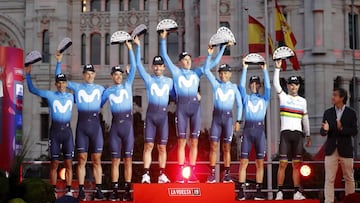 Movistar, campe&oacute;n por equipos de la Vuelta 2019.