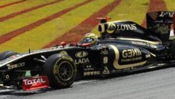 El Lotus de Bruno Senna el año pasado en Interlagos.