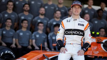 Formula One F1 - Brazilian Grand Prix 2017 - Sao Paulo, Brazil - November 12, 2017  McLaren&#039;s Stoffel Vandoorne poses ahead of the Brazilian Grand Prix  REUTERS/Ueslei Marcelino