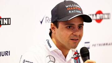 Felipe Massa anunció su retirada de la Fórmula 1 en rueda de prensa.