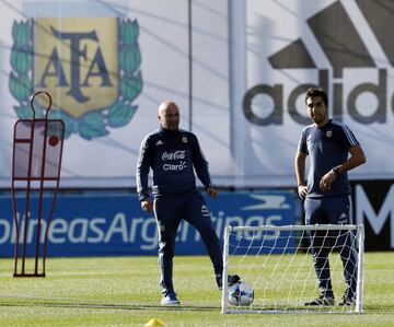 Buenos Aires 02 Octubre 2017
Eliminatorias Rusia 2018
Entrenamiento de la SelecciÃ³n Argentina previo al partido contra Peru, en el Predio Julio H Grondona.
Jorge Sampaoli DT
Foto Ortiz Gustavo 