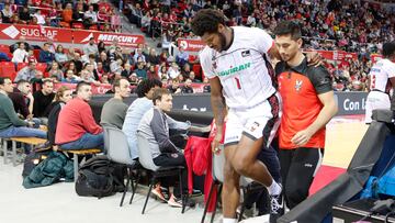 Cristiano Felicio tras la lesión.