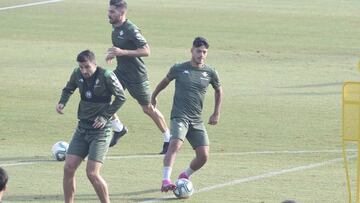 Ismael, durante un entrenamiento.