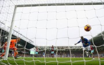 Everton - West Ham. Gol de Lukaku.