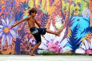 El fútbol en las favelas de Brasil