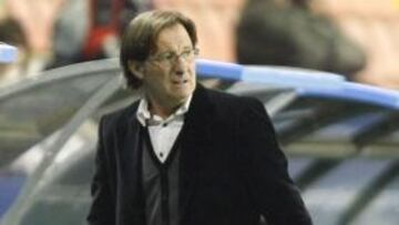 Anquela, en el banquillo.