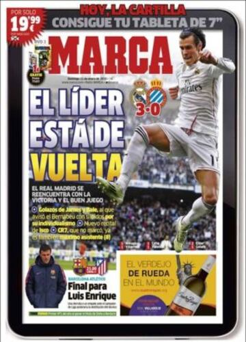 Portadas de la prensa deportiva