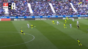 Patas arriba Butarque: el golazo de Raba con un 5,3% de probabilidades según el ‘Big Data’