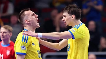 Ucrania celebra uno de sus goles de la Eurocopa 2026.