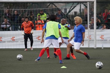 Alegría y muchos recuerdos en la práctica de las Leyendas de la Selección Colombia, previo al duelo con Barcelona 