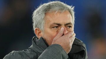 Mourinho durante el partido del lunes ante el Crystal Palace