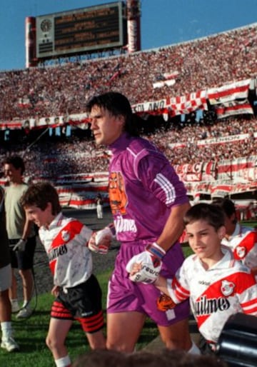 Germán 'El Mono' Burgos en su etapa en River Plate.