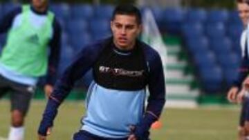 Ronald Matarrita en la pretemporada del New York City FC.