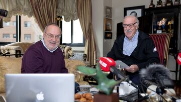 Alfredo Relaño y Vicente del Bosque departen sobre La Quinta de El Buitre.