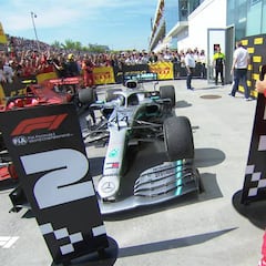 Vettel la lía en el parque cerrado