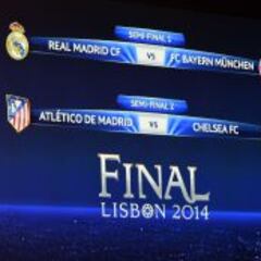 Real Madrid-Bayern Múnich y Atlético de Madrid-Chelsea