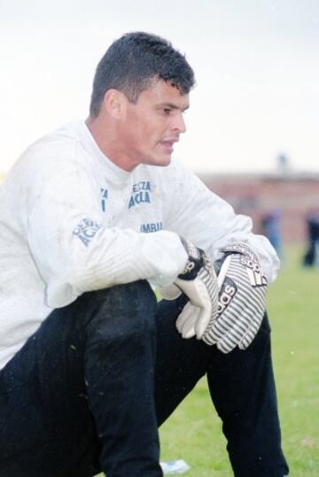 Miguel Calero, en un entrenamiento de la Selección Colombia.