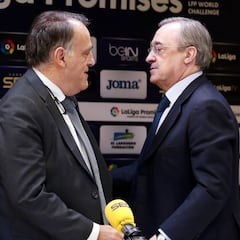 Tebas, sobre la opinión contraria del Madrid a ir a EE UU: "Se ha apuntado algo de populismo"