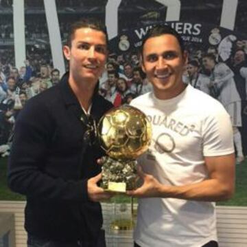 Keylor Navas, Cristiano Ronaldo y el Balón de Oro.