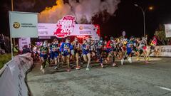 Imagen de la salida de la prueba internacional masculina de la San Silvestre Vallecana 2020.