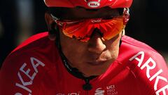 Montreal-la-cluse (France), 07/08/2020.- Colombia&#039;s Nairo Quintana of Team Arkea Samsic prepares for the 1st stage of the Tour de l&#039;Ain cycling race over 139.5km between Montreal-La-Cluse and Ceyzeriat, France, 07 August 2020. (Ciclismo, Francia) EFE/EPA/GUILLAUME HORCAJUELO