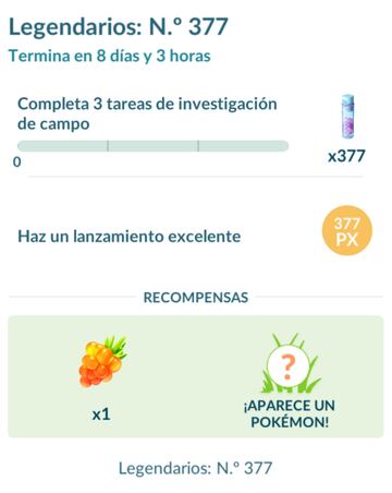 pokemon go investigacion temporal regirock codigo promocional