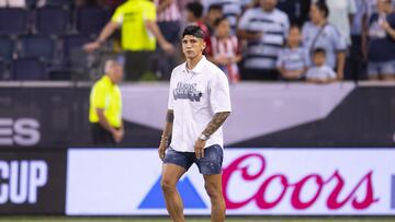 Alan Pulido of Kansas City during the game Guadalajara vs Sporting Kansas City, corresponding to the group stage of the Leagues Cup 2023, at Childrens Mercy Park Stadium, on July 31 2023.
<br><br>
Alan Pulido de Kansas City durante el partido Guadalajara vs Sporting Kansas City, correspondiente a la fase de grupos de la Leagues Cup 2023, en el Estadio Childrens Mercy Park, el 31 de Julio de 2023.