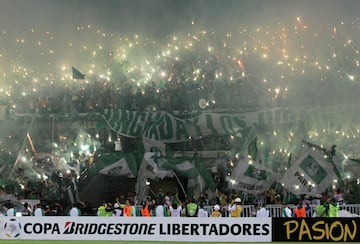 Los del Sur are the "barra brava" connected to Atlético Nacional in Medellí­n, Colombia and were formed in 1997.