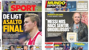 Las portadas de Sport y Mundo Deportivo de hoy, 4 de mayo de 2019.