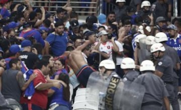 Los graves incidentes de los hinchas de la U en el Arena Corinthians