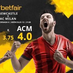 Newcastle United FC vs. AC Milán: horario, TV, estadísticas, clasificación y pronósticos