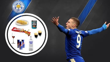 El delantero del Leicester, Jamie Vardy, revela sus malos hábitos alimenticios.