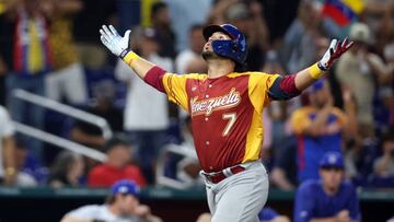 Eugenio Suárez disparó un cuadrangular para ampliar la ventaja venezolana