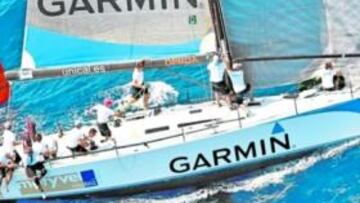 El 'Garmin', en acción.
