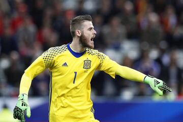 David De Gea representing Spain versus France on Tuesday night.