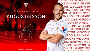 Anuncio del fichaje de Augustinsson. 