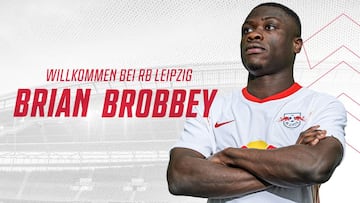 Brobbey con el Leipzig